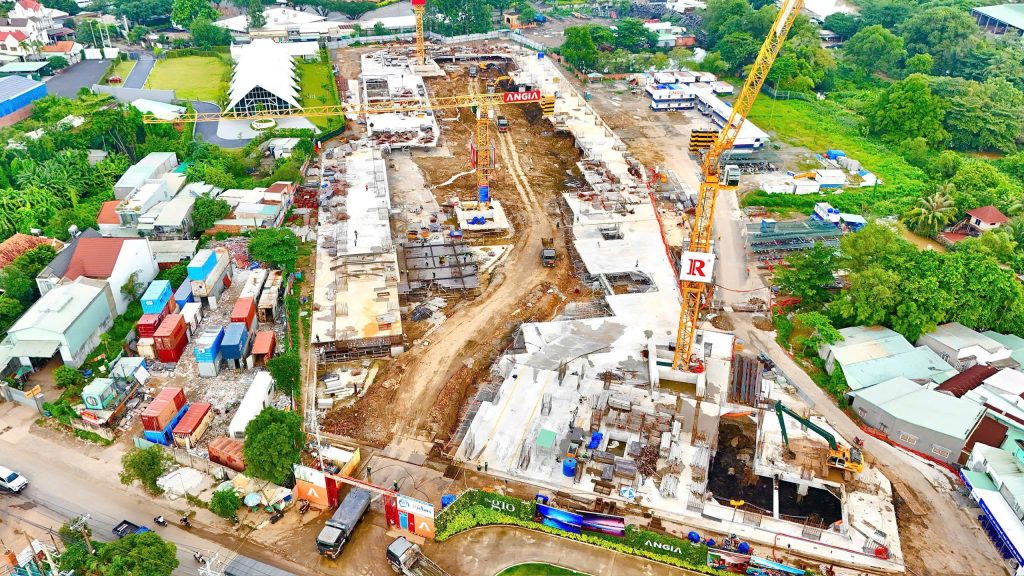 Tiến độ xây dựng tháng 8.2025